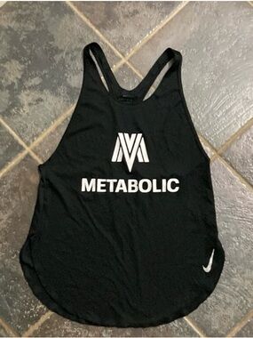 Nike Metabolic Black Racerback Workout Tank Women’s Size S